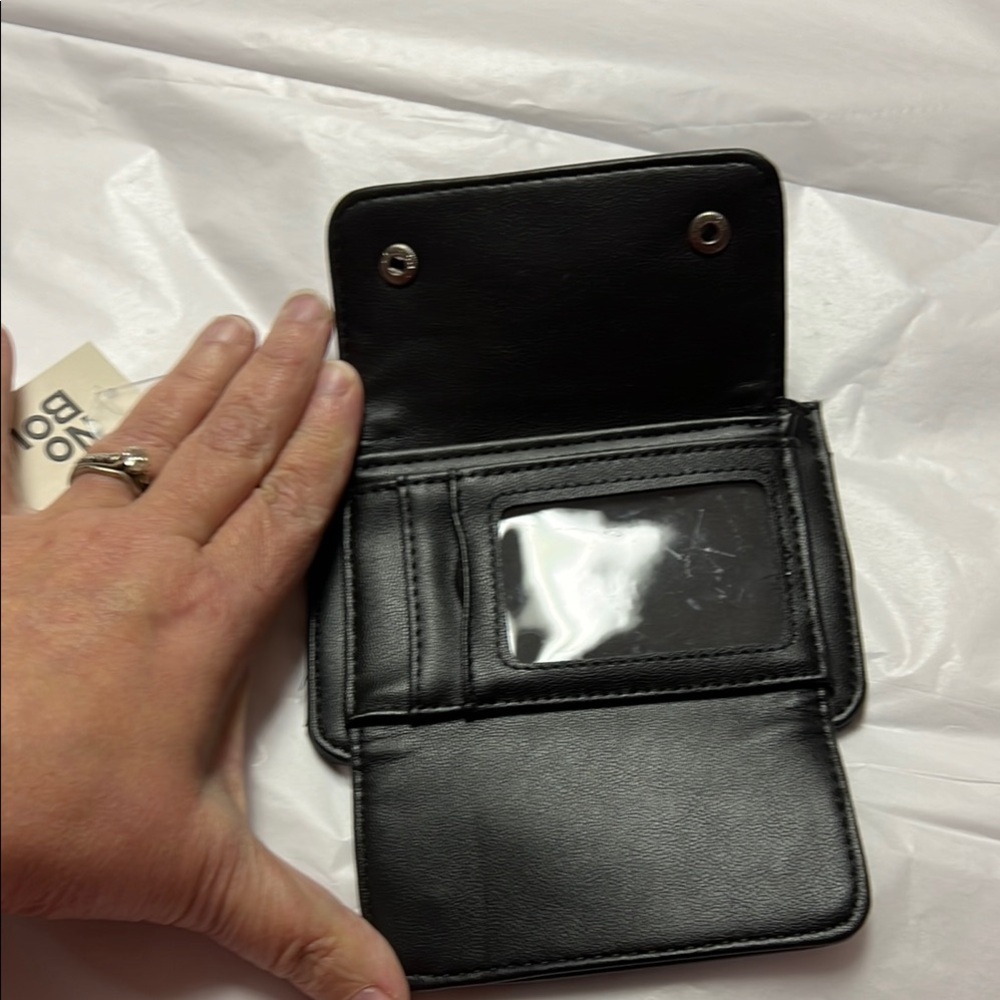 NWT PU leather Black Wallet - Picture 4 of 6